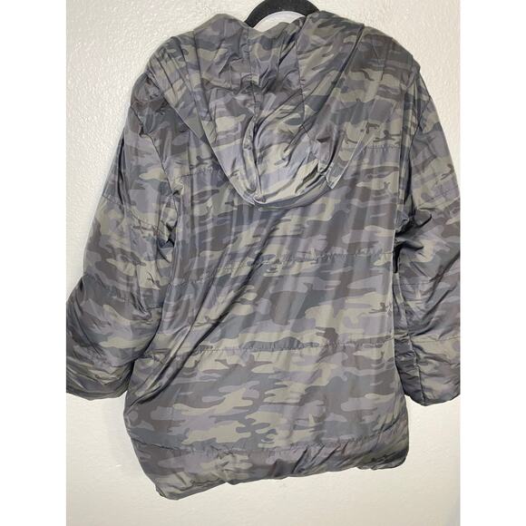 Sanctuary Camo Puffer Hooded Coat Jacket XXL - Picture 9 of 11